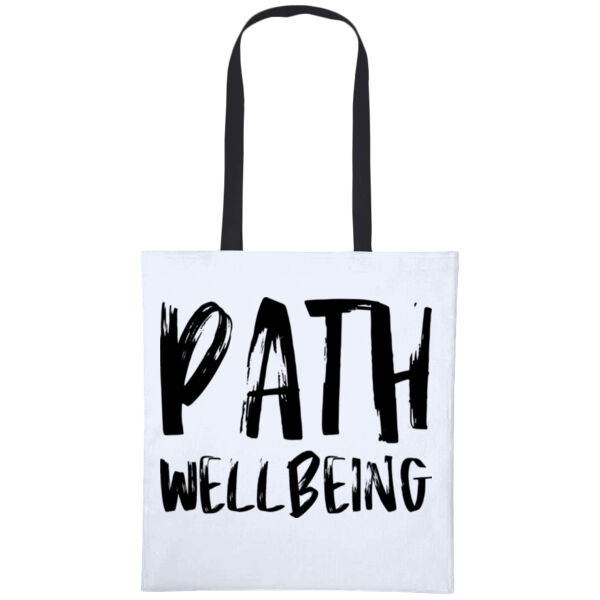 PATH Wellbeing Cotton Shopper Bag - Varsity cotton shopper long handle Thumbnail