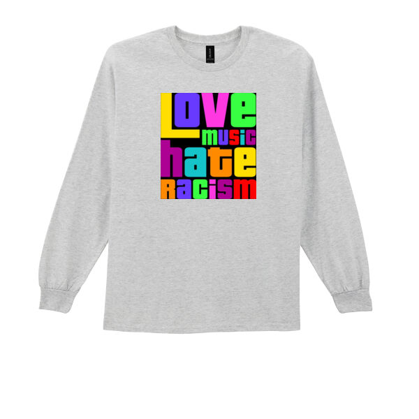 Love Music Hate Racism Long Sleeve Shirt - Long sleeve t-shirt Thumbnail